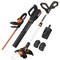 Worx Power Share 20V Cordless Grass Trimmer, Hedge Trimmer, and Blower Combo, Batteries Charger Included WG931 - alternate 1